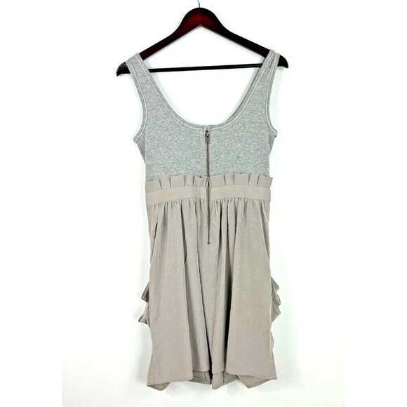 81 POPPIES Womens Gray Size 4 Drape Pockets Sleeveless Jersey Tank Dress H1 - Picture 7 of 12